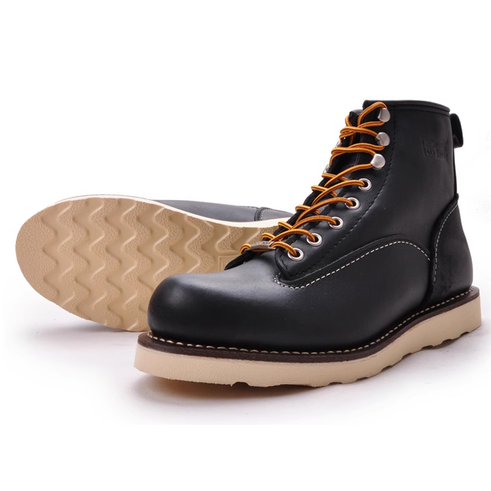Work Boot Steel Toe - Botas Masculinas de Couro Genuíno para