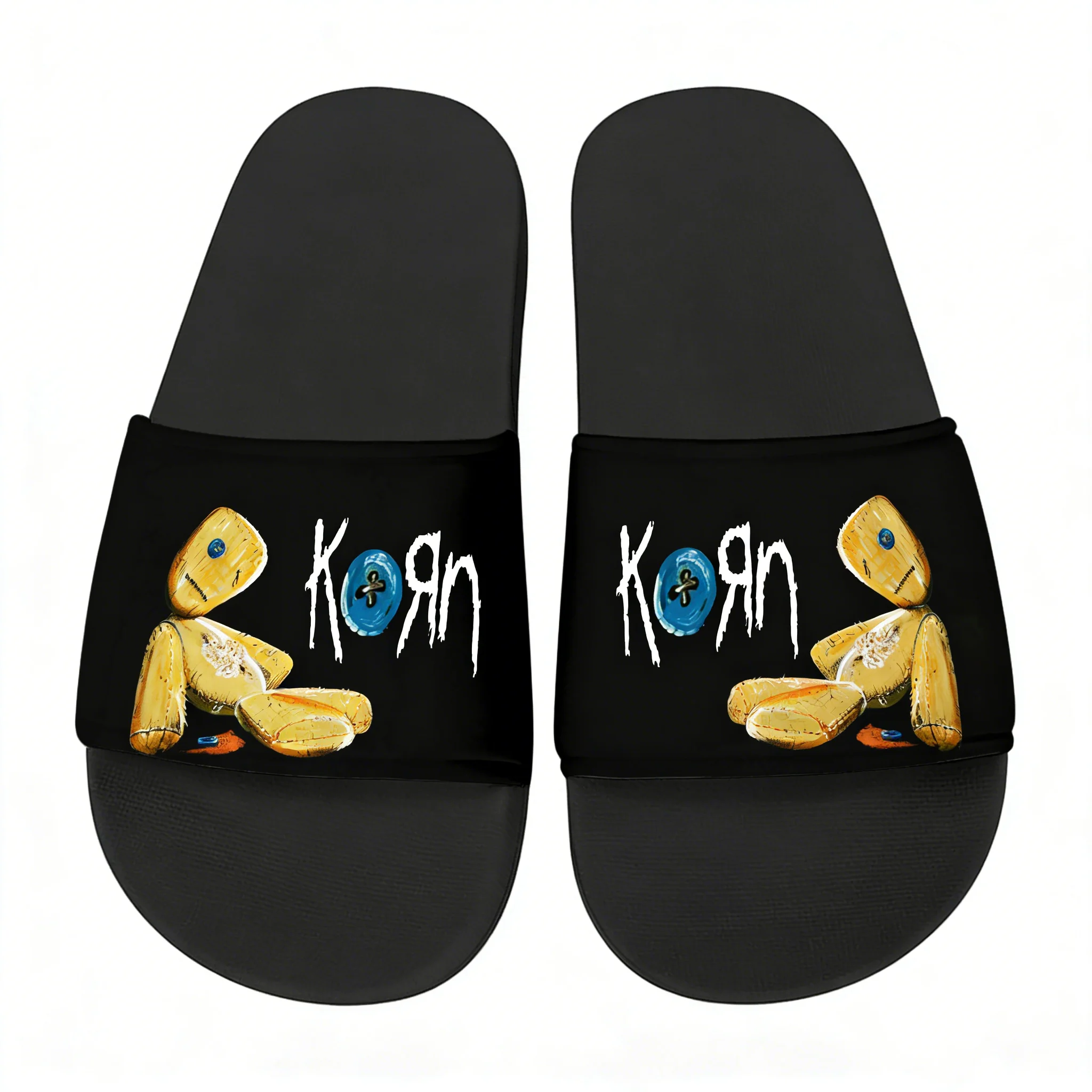 Men'S Shoes In Style - Chinelos da banda Korn Rock, sapatos