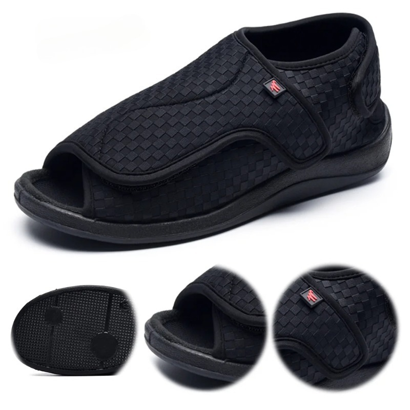 Men'S Shoes For Wide Feet - Chinelos para diabéticos masculinos e femininos,
