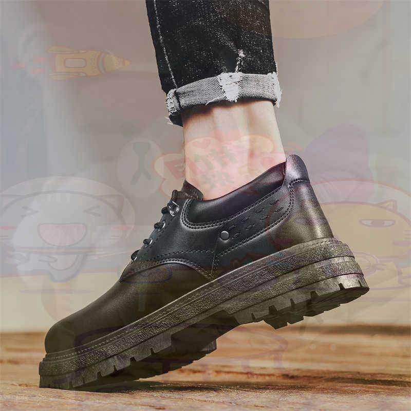 Men Shoes Expensive - Escuro natural couro moda formadores tênis