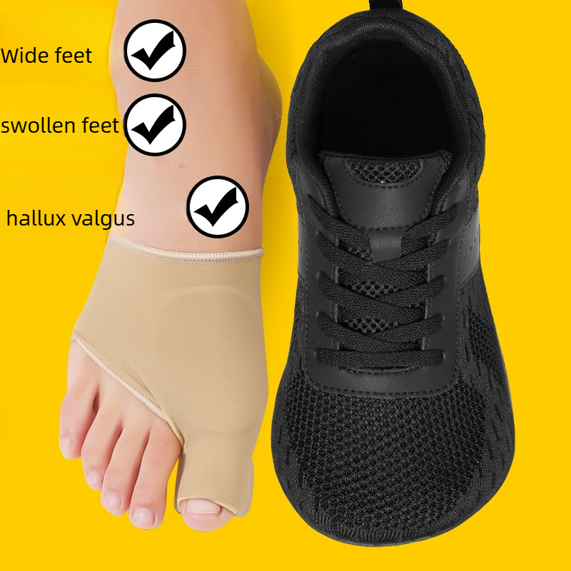 Men'S Shoes With Wide Toe Box - Tênis Unissex com Bico Largo, Respirável,