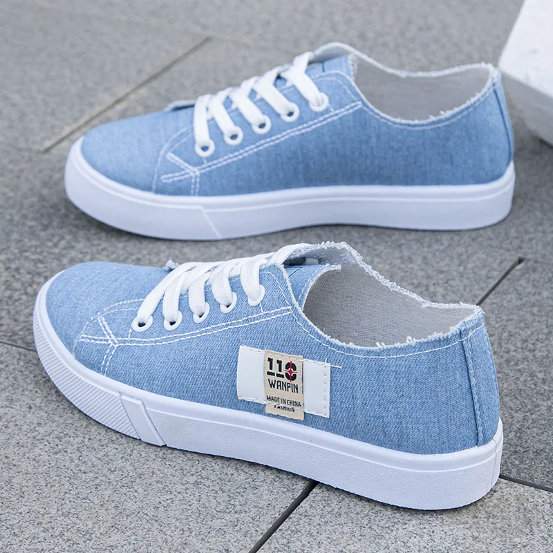 Men'S Shoes In Style - Tênis Feminino de Lona Cano Baixo