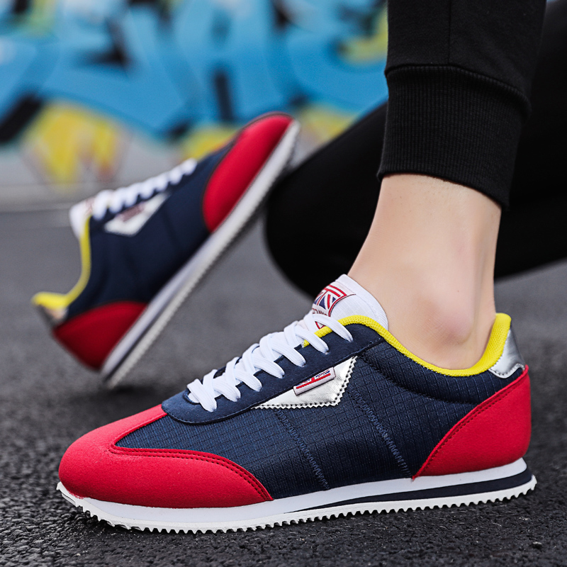 Men'S Shoes Half Cut - Azul vermelho leve tênis masculino moda
