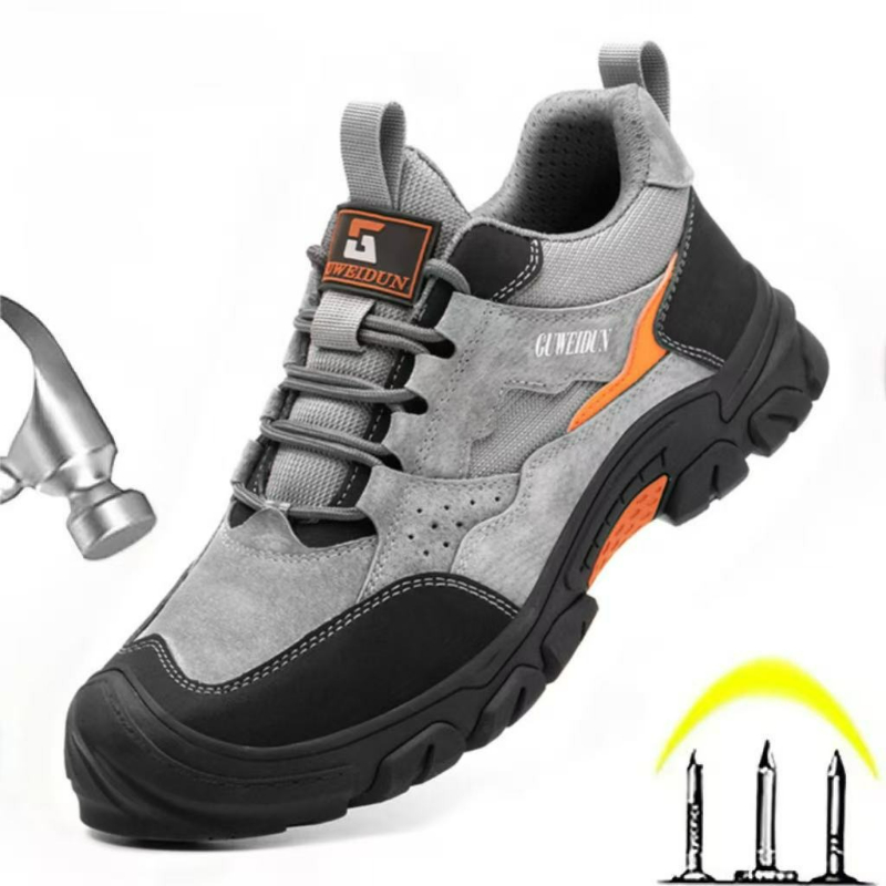 Work Boot Steel Toe - Homens sapatos de segurança trabalho sapatos