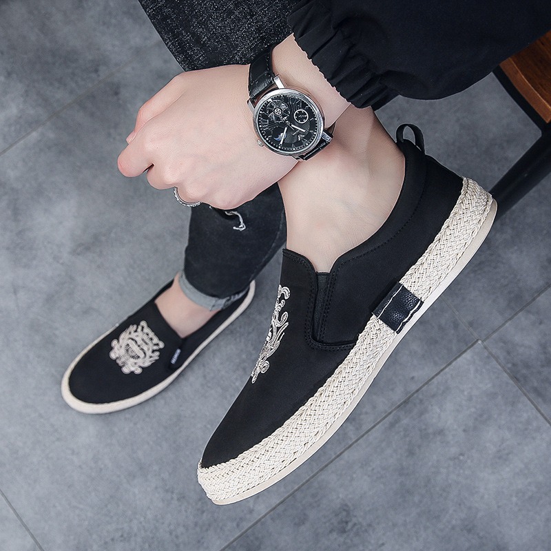 Preto sapatos respiráveis para - Men Shoes Loafers avaliação e preço