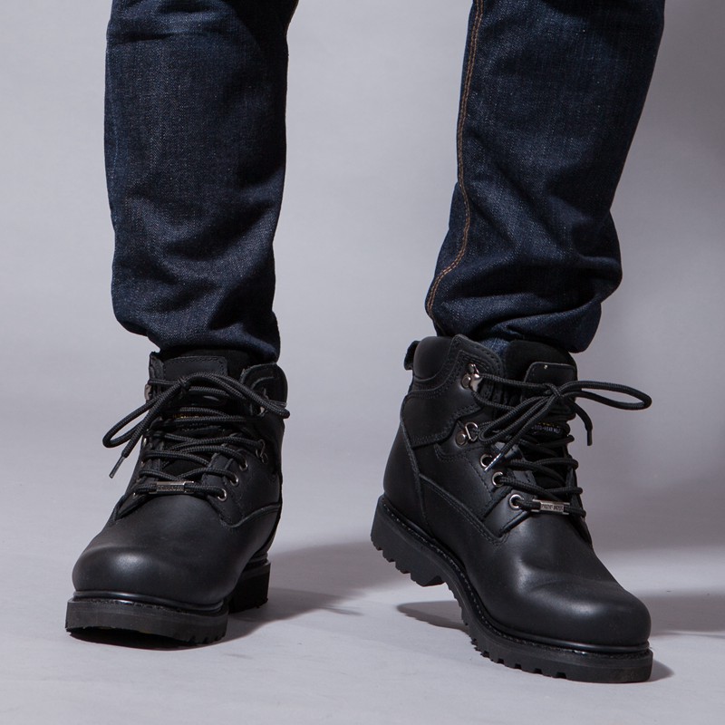 Pf moda masculina botas de mot - Work Boot Steel Toe avaliação e preço