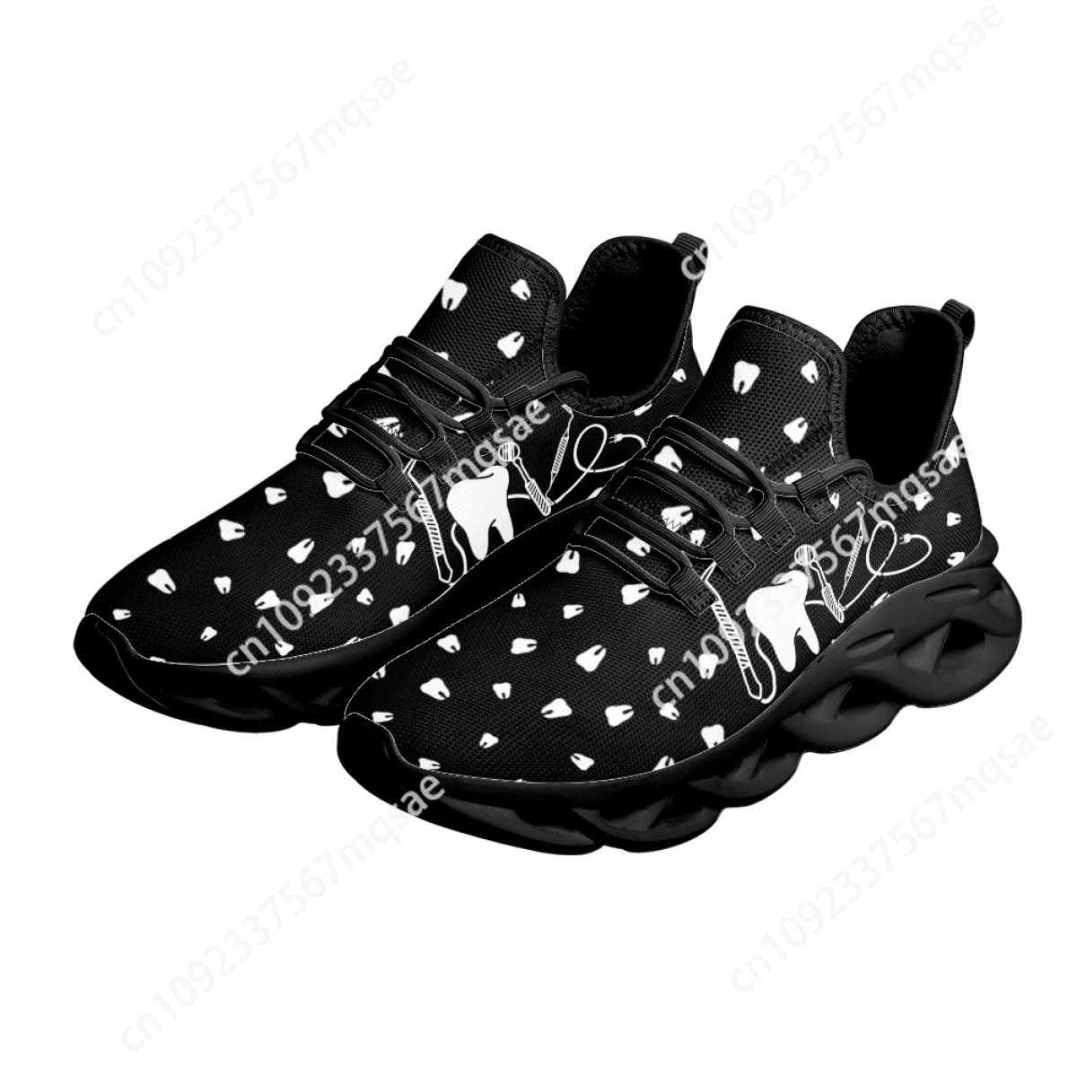 Preto e branco dentes institui - Men'S Shoes Black And White avaliação e preço