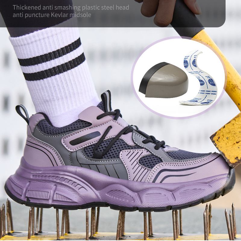 Sapatos de segurança femininos - Work Boot Steel Toe avaliação e preço
