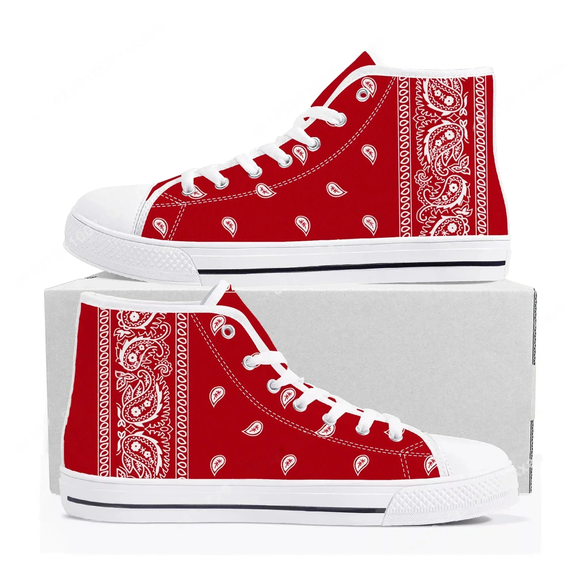Tênis de cano alto Bandana Pai - Men'S Shoes Black And White avaliação e preço