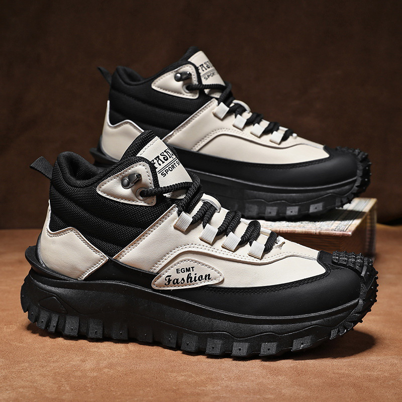 Botas de caminhada masculinas  - Men'S Shoes Black And White avaliação e preço