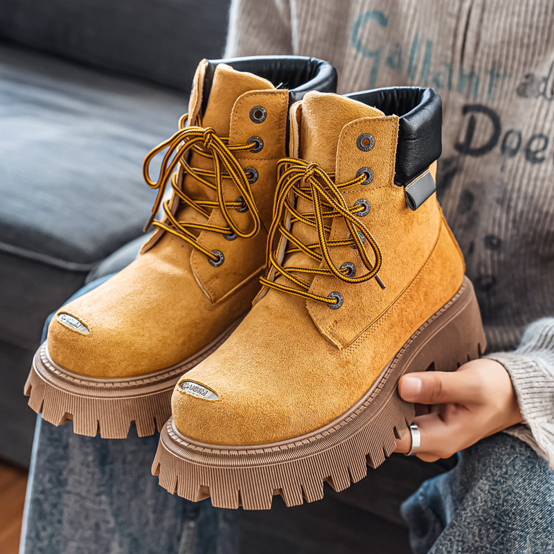 Botas Clássicas de Cano Alto e - Men'S Shoes With Wide Toe Box avaliação e preço