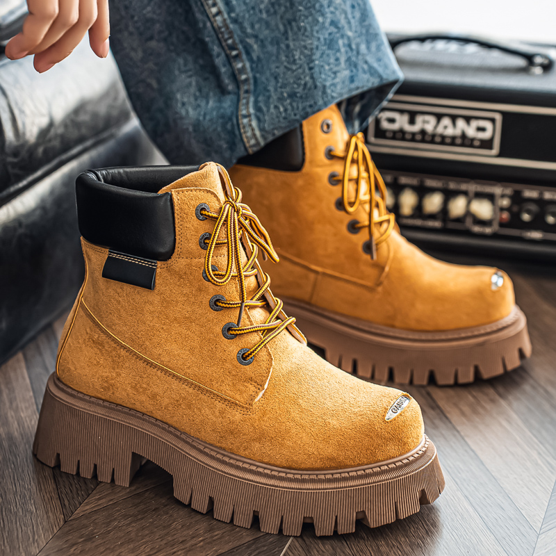 Botas Clássicas de Cano Alto e - Men'S Shoes With Wide Toe Box avaliação e preço