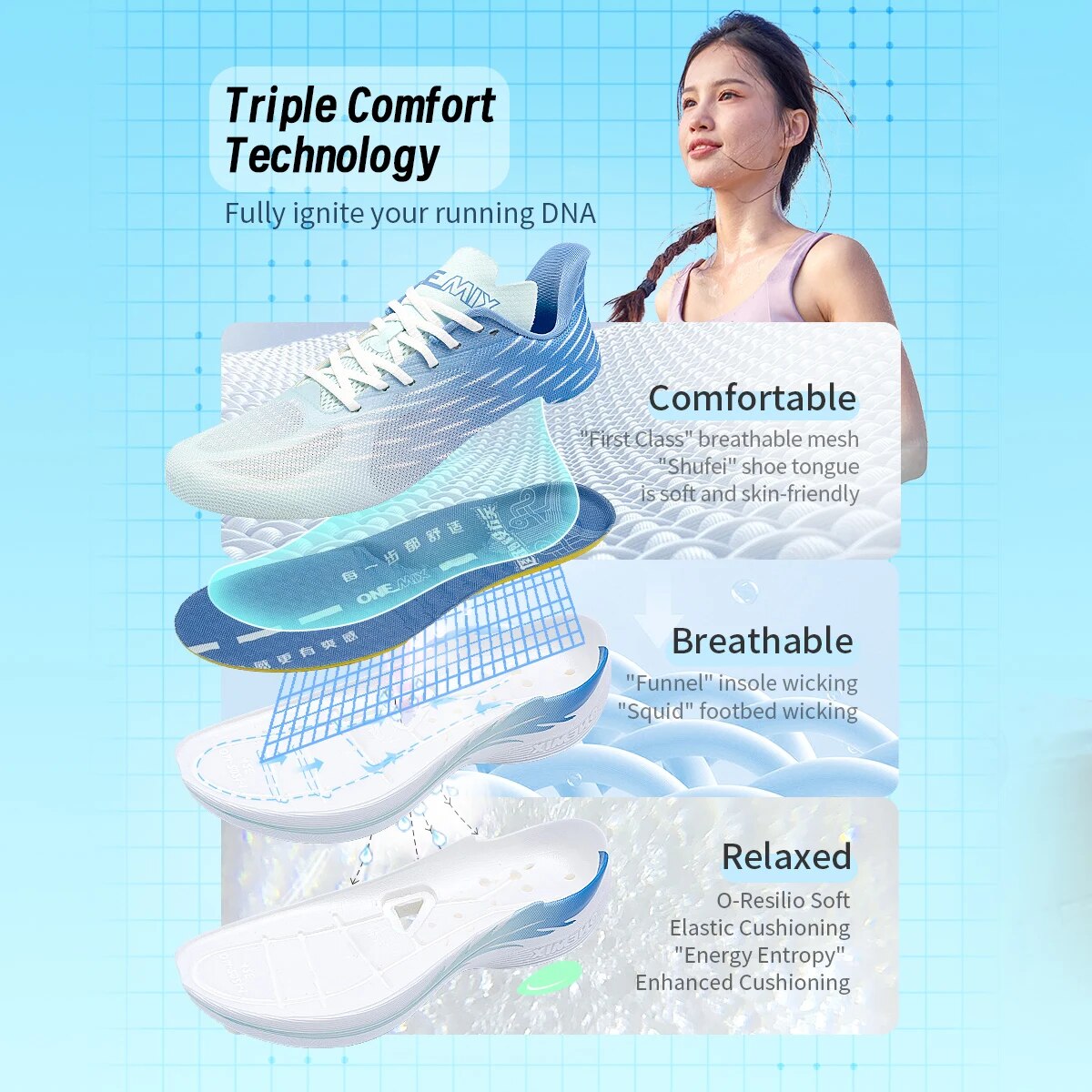Tênis de Corrida Respirável On - Men'S Shoes Half Cut avaliação e preço