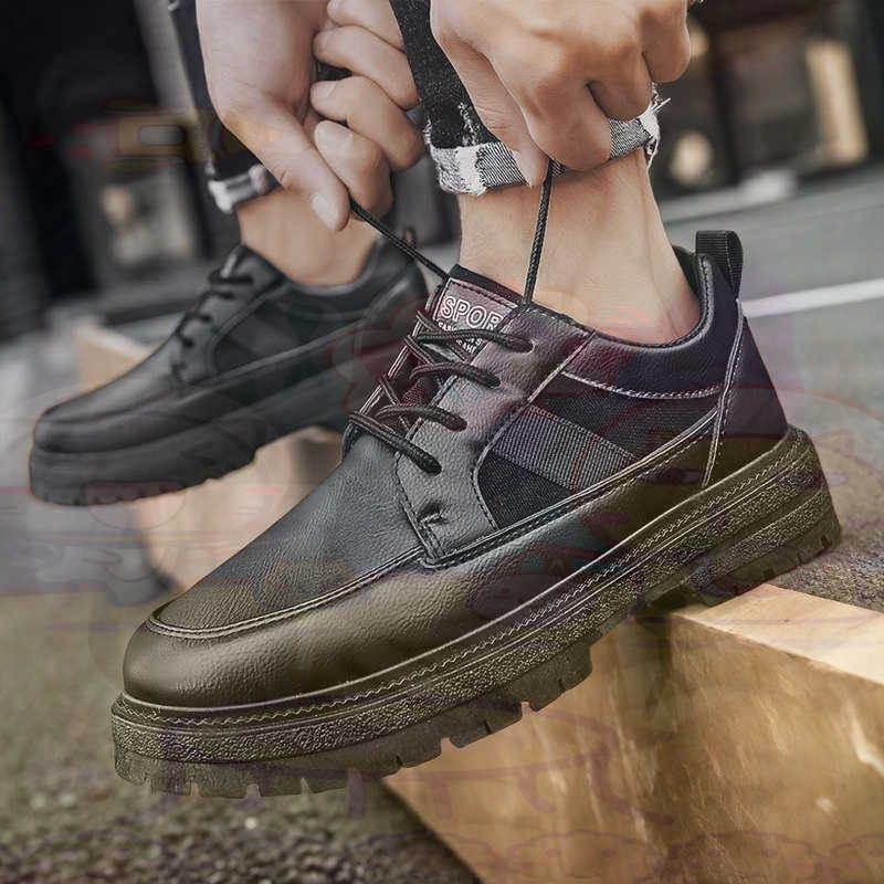 Escuro natural couro moda form - Men Shoes Expensive avaliação e preço