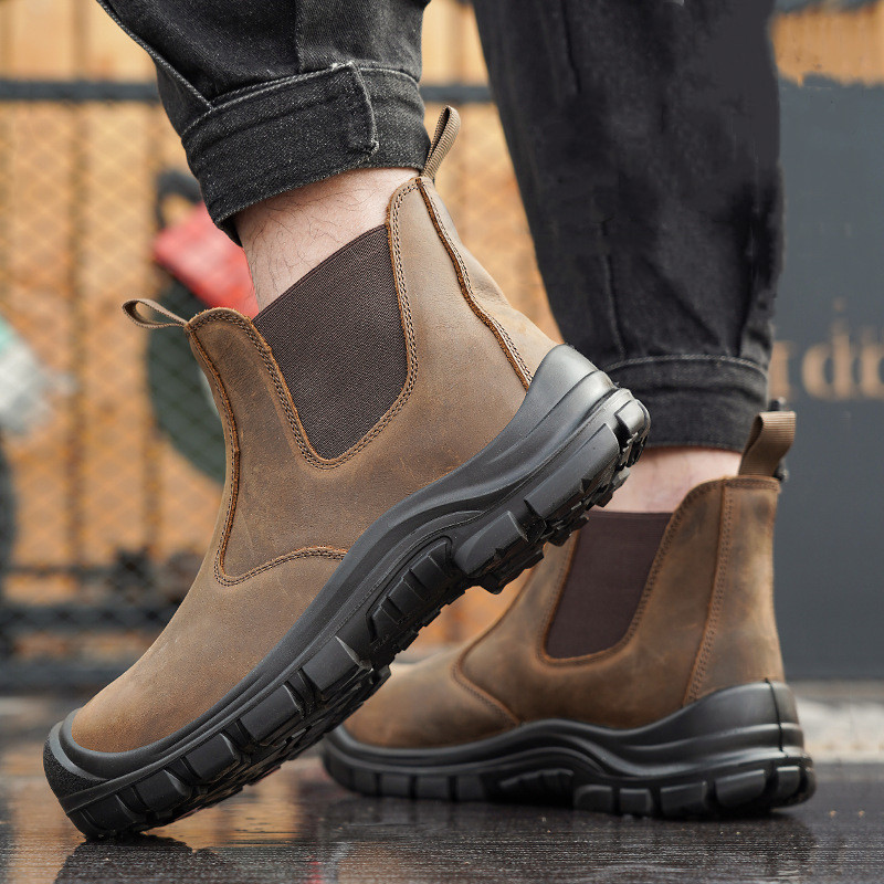 Tamanho grande moda masculina  - Work Boot Steel Toe avaliação e preço