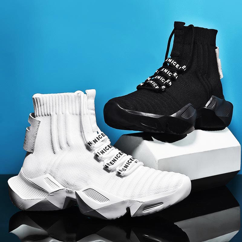 Plus size alta superior enorme - Men'S Shoes Half Cut avaliação e preço