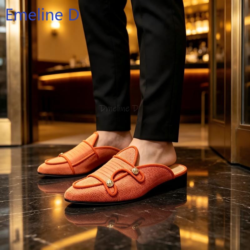 Mules Loafer sem costas em tec - Men Shoes Loafers avaliação e preço