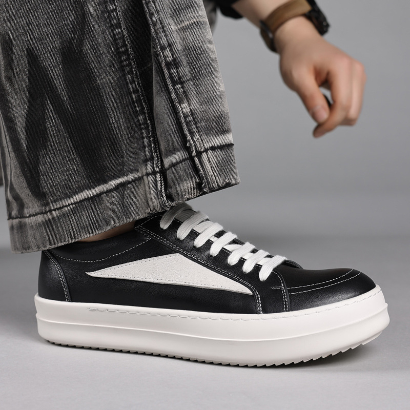 Tênis plataforma masculino em  - Men'S Shoes Black And White avaliação e preço
