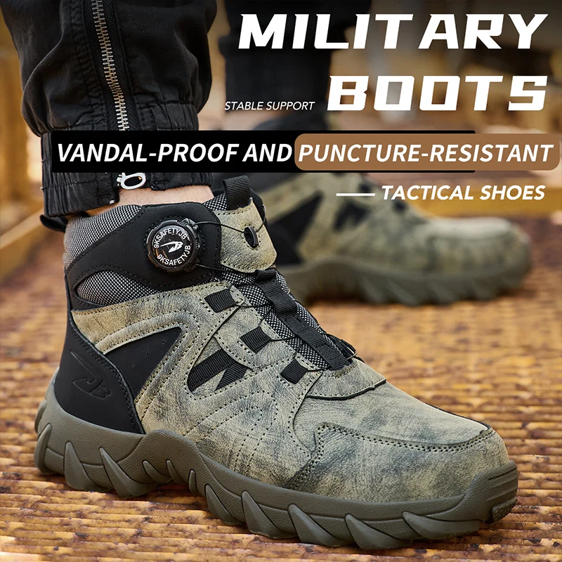 Novas Botas de Segurança Mascu - Work Boot Steel Toe avaliação e preço