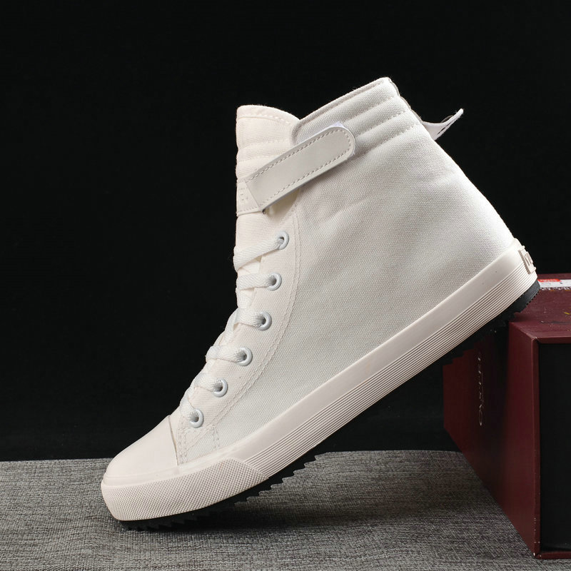 Sapatilhas de lona alta para h - Men'S Shoes Black And White avaliação e preço