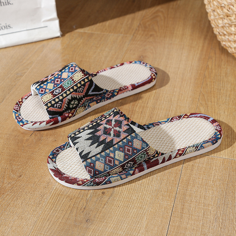 Sandálias de linho natural par - Men Shoes Casual avaliação e preço